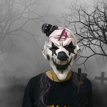 5 Barv Halloween Smešno Klovn Masko Strašljivo Realne Latex Masko Kričal Pokrivala Odraslih Cosplay Stranka, Rekvizitov, Kostumov