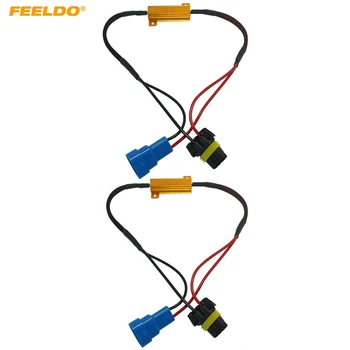 FEELDO 2Pcs HB3/9005 Obremenitve Upor Meglo Dekoder LED Povezave Odpornost Line LED meglenke Upor #AM5335