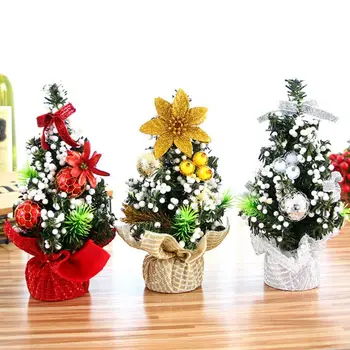 20-40 cm Mini Božično Drevo Novo Leto Namizni Dekor Precej Bor Cvetna Košarica Božič Wedding Party Ornament Božična Darila