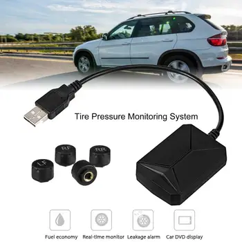 Auto TPMS Trajne USB TPMS Nepremočljiva Učinkovito Visoka Natančnost Tlaka v Pnevmatikah Monitor za Avtomobil