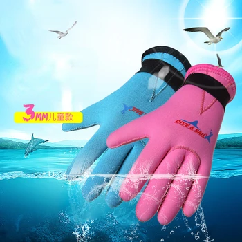 3 MM otrok potapljaške rokavice Otrok praske odporen in abrazijsko odporen viseče plavanje rokavice za Potapljanje materialov snorkeling roke