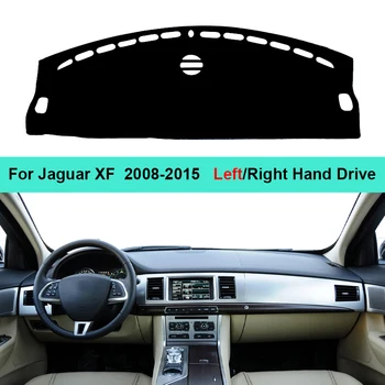 Avto nadzorna plošča Pokrov Preprogo Dash Mat Jaguar XF 2008 - 2015 Auto Sonce Odtenek DashMat Anti-UV Anti-sonce Preprogo Pad Blazine 2014 2013