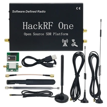 1Mhz-6Ghz Za Hackrf Eno R9 V1.7.0 SDR Software defined Radio Sprejemnik Sestavljeni Črno Lupino W/ LNA Antene Vzdržljiv, Enostaven Za Uporabo