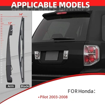 Zamenjava Za Honda Pilotni 2003-2008, Zadnji Brisalec Roko & Rezilo Nastavitev 76740-S9V-A01