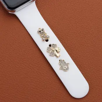 Kovinski Žeblji Broška Diamond Watch Band Ornament Wristbelt Čare Okrasni Obroč, Trak Dodatki