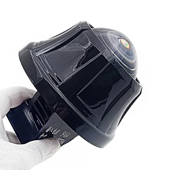 Cacticar Black Lampshade 3-palčni Bi Xenon BiLed Objektiv Masko Avtomobilski Žarometi Lentikularan Pokrov Leče Lupini Za Audi A4 B7