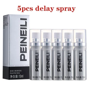 5Pcs Erekcije Penisa Spray Novo Peineili Moški Delay Spray, ki Trajajo 60 Minut, Sex Izdelki Za Moške Penis Širitve Maziva
