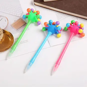 1PCS Candy Barve, Mehko Žogo Mastno Kemični svinčniki Študentov Pisni obliki Slikarske Šole Kawaii Tiskovine Tlaka Kemični Svinčnik