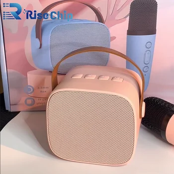 2023 Nove Vroče Bluetooth Zvočnik Portable Home Srčkan Karaoke Mini Brezžični Zvok z Mikrofonom K Pesem Družinsko Petje Stroj