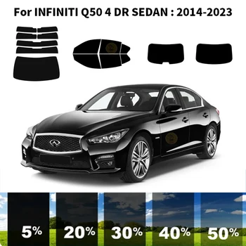 Precut nanoceramics avto UV Okno Odtenek Komplet Avtomobilsko Okno Film Za INFINITI Q50 4 DR LIMUZINA 2014-2023