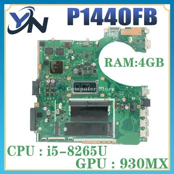 P1440F MAINboard Za ASUS ExpertBook P1440FB PRO P1440 Prenosni računalnik z Matično ploščo Z I5-5265U I7-8565U 4G/RAM 100% TEST OK