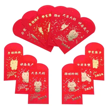 Kitajsko Novo Leto Rdeče Ovojnice 2024 Nebesno Leto Zmaja Novo Leto Srečo, Denar Pakete Kitajske Hong Bao Red Paketov Darilo