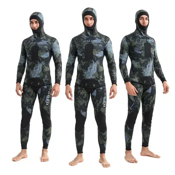 3 mm ribe lovsko obleko potapljaško obleko hladno in toplo split prikrivanje snorkeling neoprenska obleka moških buceo spearfishing