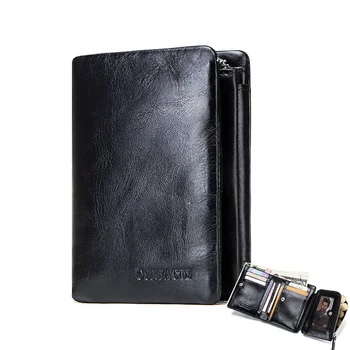 pravega usnja shiney moške bifold denarnica črne trifold kratek torbica za moške portomonee moški kartico sim carteira walet