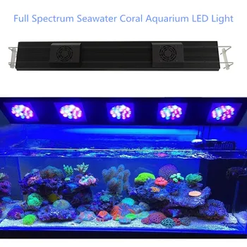 Aquarium LED Greben Svetloba, možnost zatemnitve Celoten Spekter Morski LED za Morske Koralnih Rib Cisterne Gori Vključeni koralni fish tank LED