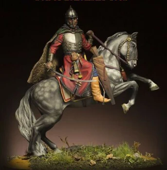 Novo Nesestavljeni 1/24 75 MM stari bojevnik s konja (S podnožjem ) Smole, Slika Unpainted Model Komplet