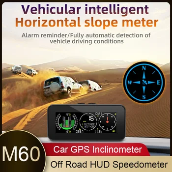 M60 Avto Head Up Display M50 Univerzalno Digitalno Inclinometer Hitrost, Naklon Meter merilnik Hitrosti GPS za Off Road Pribor 4x4 Gauge