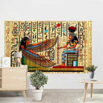 Starodavne Egiptovske piramide stensko dekoracijo doma tapiserija, psihedelični scene Bohemian posteljo stanja steni visi