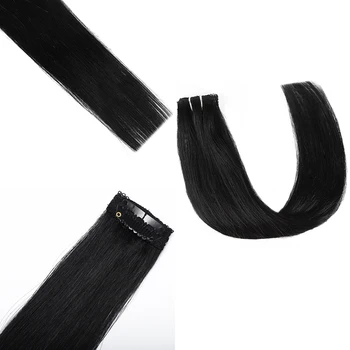kitajski človeških las razširitve 25g 5pcs #1 Jet črni barvi 14