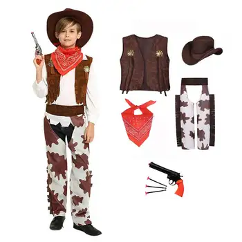 Kavboj Deluxe Kostum Set Za Otroke Halloween Party Dress Up Igra Vlog In Cosplay