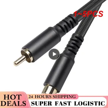 1~5PCS Pvc Zaščitni Rokav High Fidelity Audio Prenos Cablem Anti-oksidacija Jack Avdio Kabel Denoise Rca Kabel