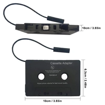 Car Audio Bluetooth-Združljiv komplet za Trakom, Kasetni Adapter z Mikrofonom za Pametni Kasetni Adapter 6H Glasba Čas Pripravljenosti 168H