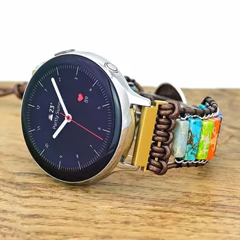Za Samsung Galaxy Watch 4 Trak za Amazfit GTR Band za Huawei Watch Zapestnica Bohemia Letnik Pisan Kamen Watchband Ženske