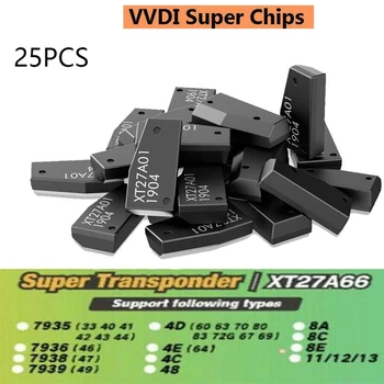 25Pcs VVDI Super Čipa XT27A01 XT27A66 Transponder Za ID46/40/43/4D/8C/8A/T3/47 Za VVDI2 VVDI Mini Ključno Orodje