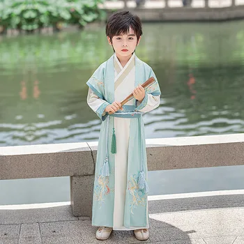 Starodavne Kitajske Hanfu Bo Ustrezala Vinatge Otroci Tradicionalni Ples Opravljanje Kostum Fant Borilne Veščine Kimono Študent Enotno Cosplay