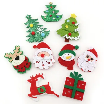 Lep netkane Tkanine Božično Drevo Aplicirano Obliži DIY Obrti Dekoracijo Ročno Aplicirano božični okraski za Dom