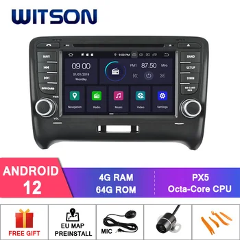 WITSON Android 12 AVTO DVD Predvajalnik Za AUDI TT 2006 2007-2014 Carplay Multimedijski Predvajalnik Samodejno Zvoka GPS Navigacije Vodja Enote